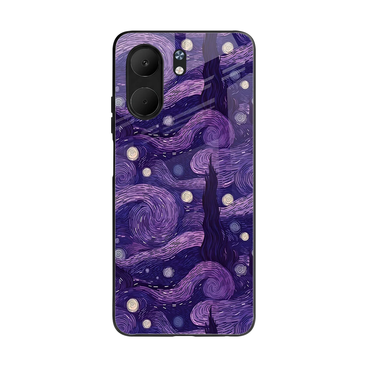 Nebula Galaxy back phone cover | glass case for oppo a5x 5g