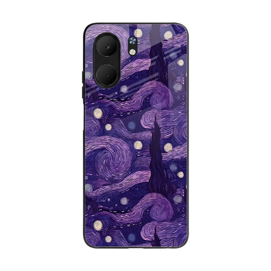 Nebula Galaxy back phone cover | glass case for oppo a5x 5g