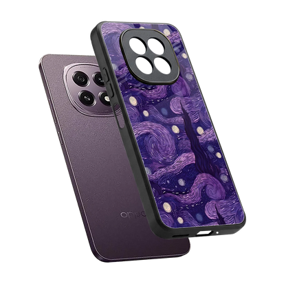Nebula Galaxy sleek oppo f29 5g cover with tempered glass back and TPU edges