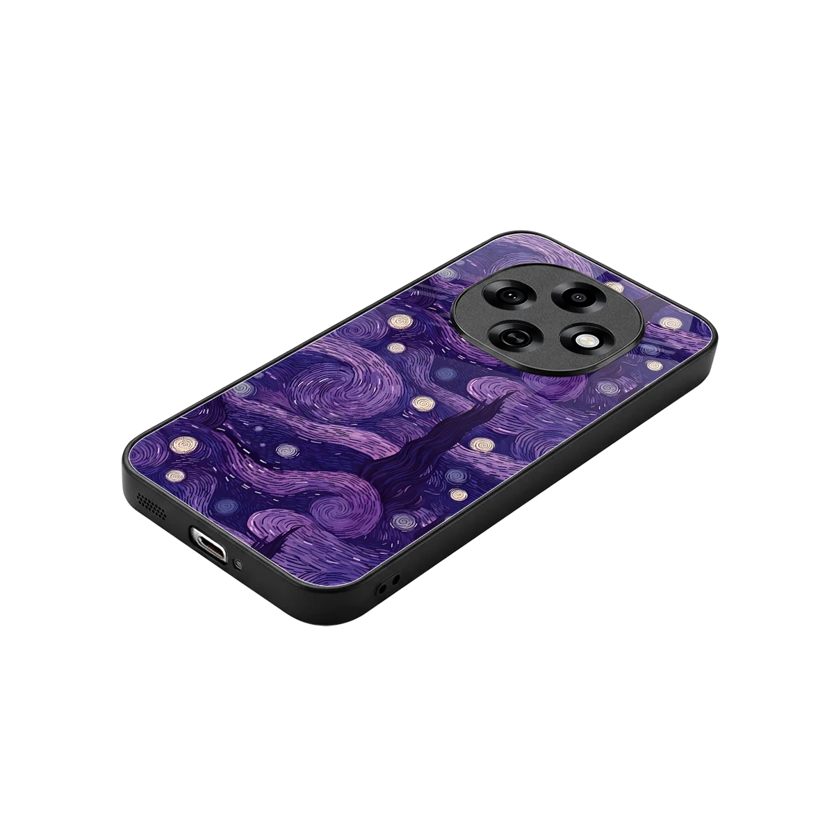 Nebula Galaxy stylish phone case for oppo f31 pro 5g | glossy glass and slim fit