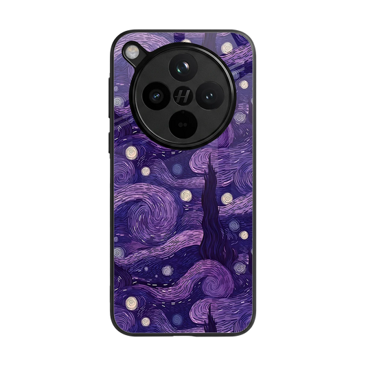 Nebula Galaxy back phone cover | glass case for oppo find x8