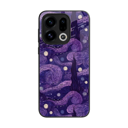 Nebula Galaxy back phone cover | glass case for oppo find x9