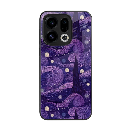 Nebula Galaxy back phone cover | glass case for oppo find x9