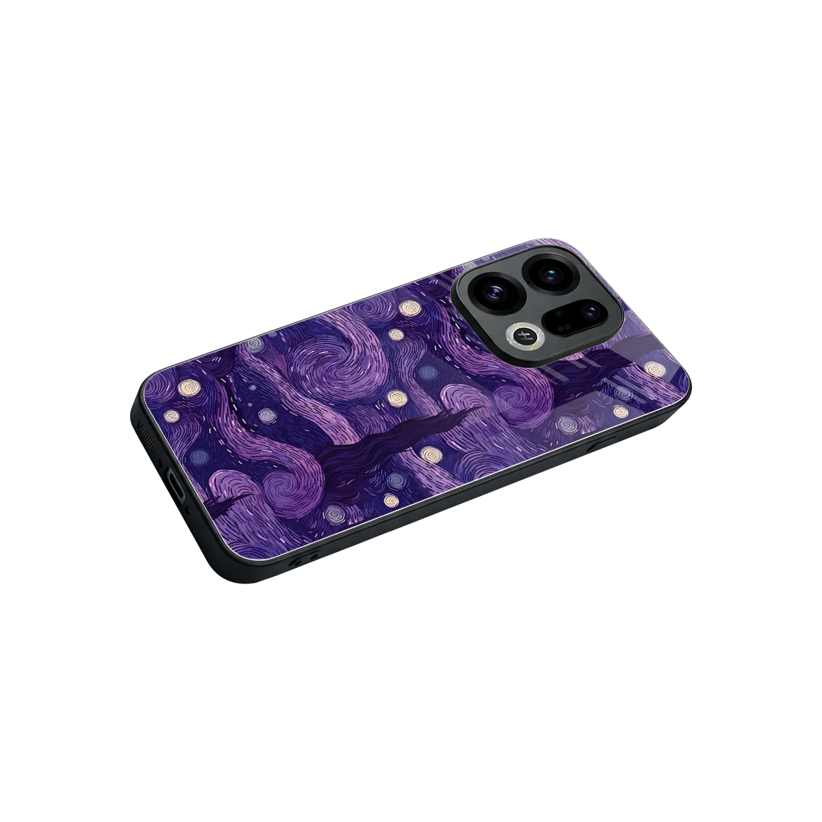 Nebula Galaxy stylish phone case for oppo find x9 | glossy glass and slim fit