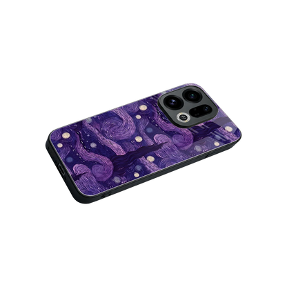 Nebula Galaxy stylish phone case for oppo find x9 | glossy glass and slim fit