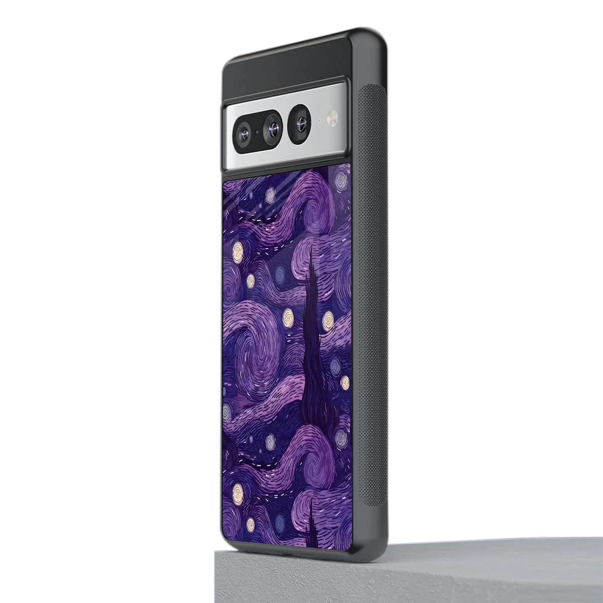 Nebula Galaxy stylish phone case for google pixel 7 pro | glossy glass and slim fit