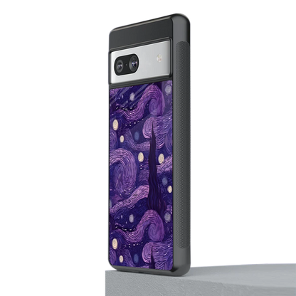 Nebula Galaxy stylish phone case for google pixel 7a | glossy glass and slim fit