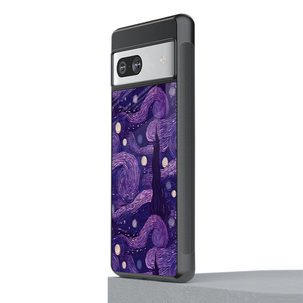 Nebula Galaxy stylish phone case for google pixel 7 | glossy glass and slim fit