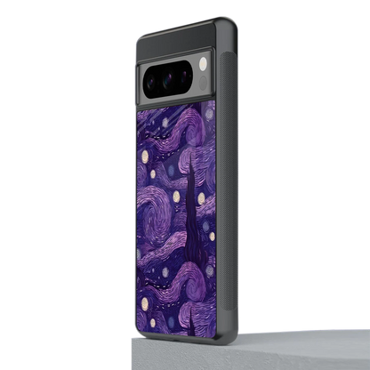 Nebula Galaxy stylish phone case for google pixel 8 pro | glossy glass and slim fit