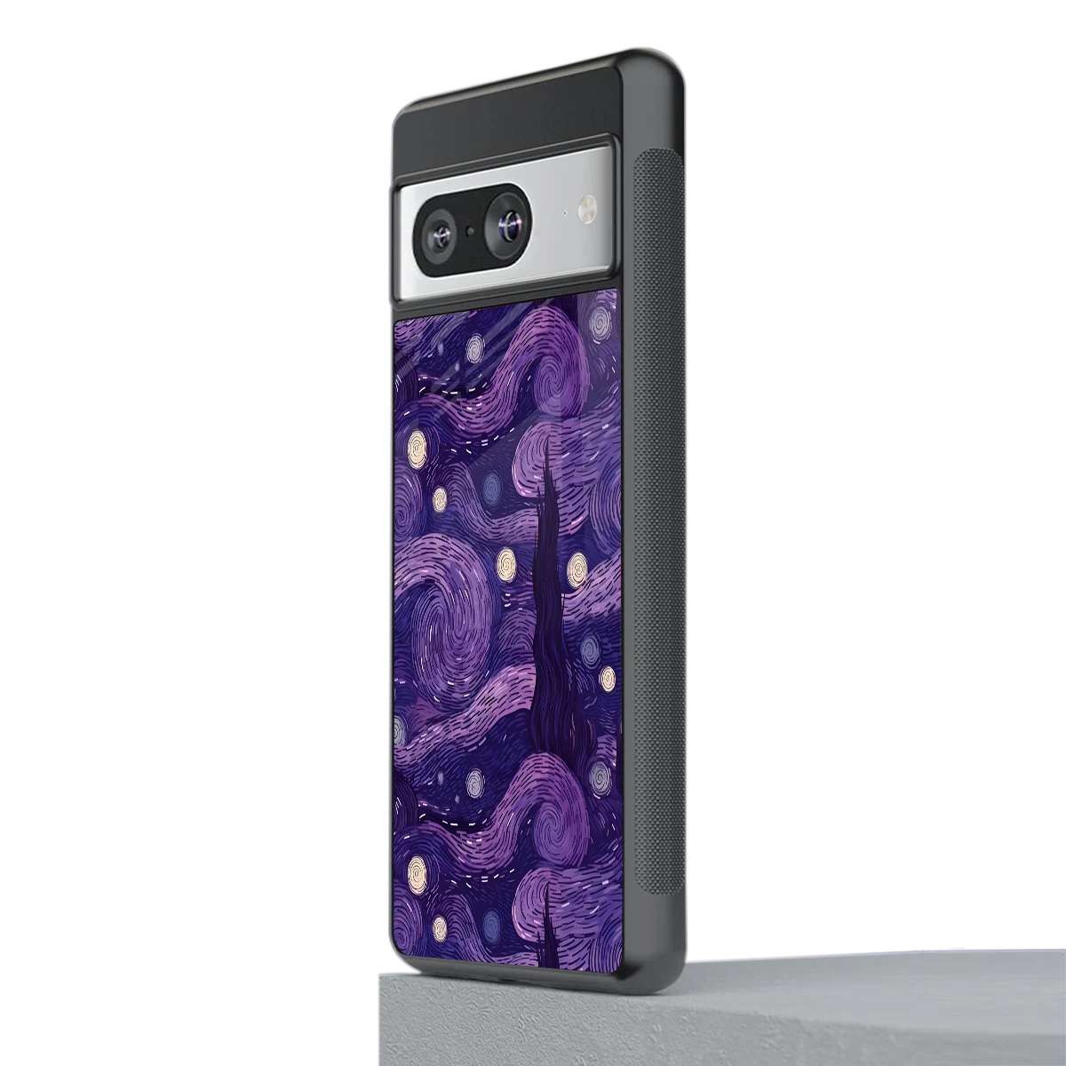 Nebula Galaxy stylish phone case for google pixel 8 | glossy glass and slim fit