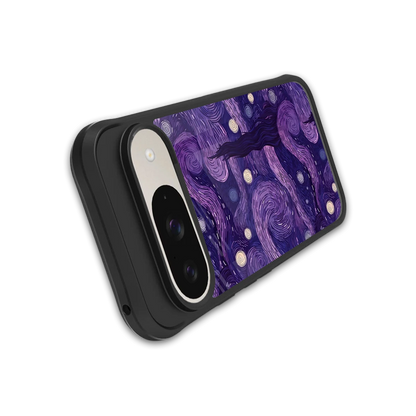 Nebula Galaxy stylish phone case for google pixel 9 | glossy glass and slim fit