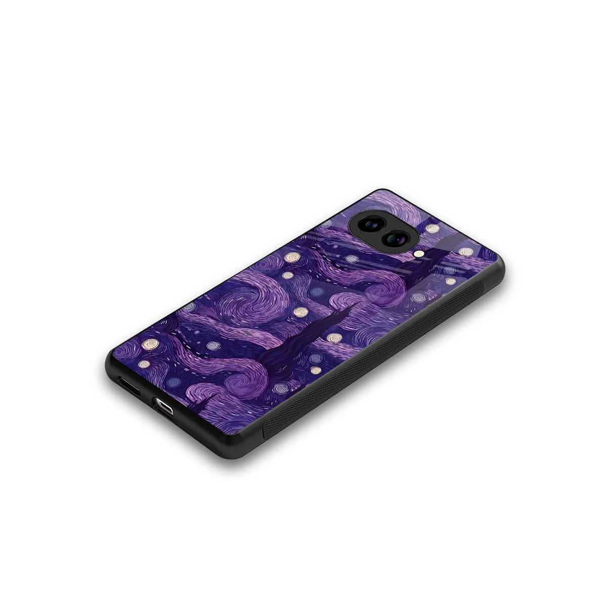Nebula Galaxy stylish phone case for google pixel 10a | glossy glass and slim fit