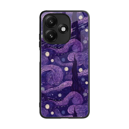 Nebula Galaxy back phone cover | glass case for redmi 12 5g