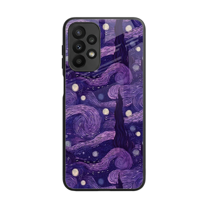 Nebula Galaxy back phone cover | glass case for samsung galaxy a23