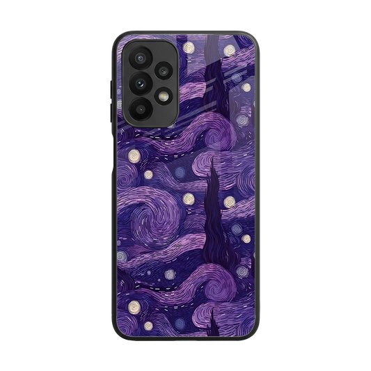Nebula Galaxy back phone cover | glass case for samsung galaxy a23