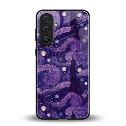 Nebula Galaxy back phone cover | glass case for samsung galaxy m35 5g