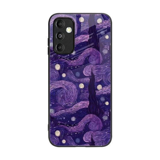 Nebula Galaxy back phone cover | glass case for samsung galaxy m14 5g
