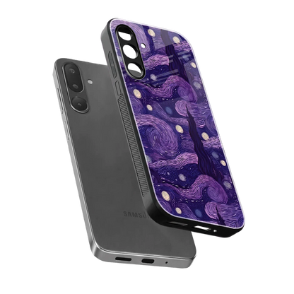 Nebula Galaxy sleek samsung galaxy m36 5g cover with tempered glass back and TPU edges