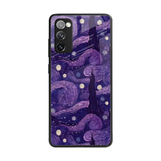 Nebula Galaxy back phone cover | glass case for samsung galaxy s20 fe