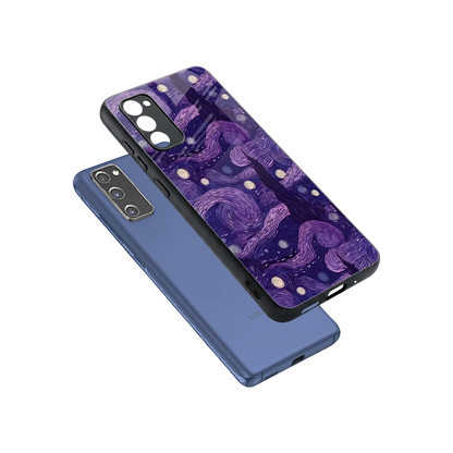 Nebula Galaxy sleek samsung galaxy s20 fe cover with tempered glass back and TPU edges