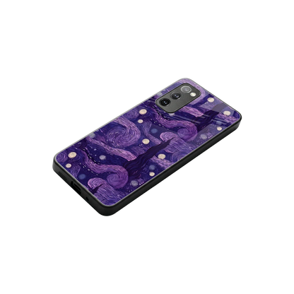 Nebula Galaxy stylish phone case for samsung galaxy s20 fe | glossy glass and slim fit