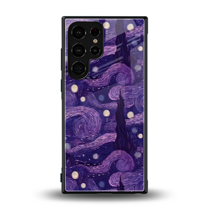 Nebula Galaxy back phone cover | glass case for samsung galaxy s23 ultra
