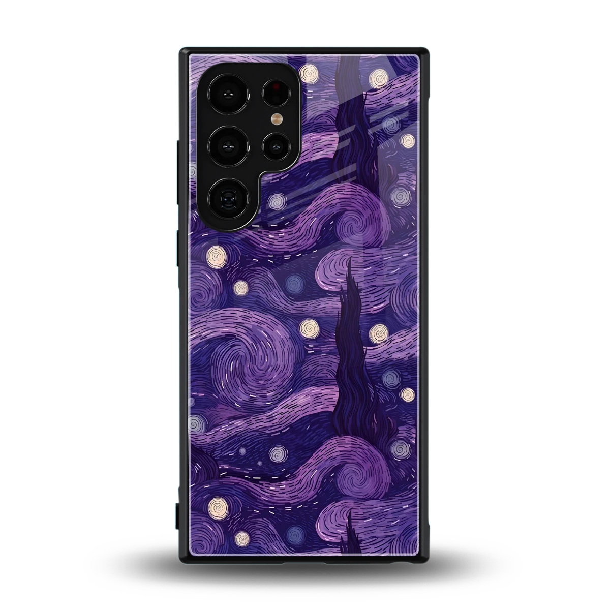 Nebula Galaxy back phone cover | glass case for samsung galaxy s24 ultra