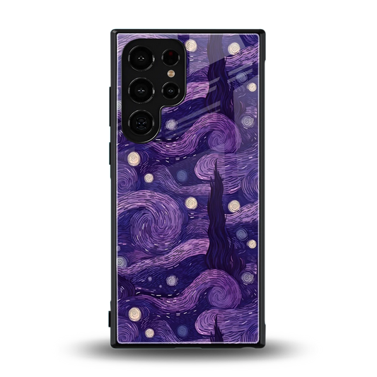 Nebula Galaxy back phone cover | glass case for samsung galaxy s24 ultra