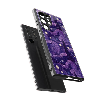 Nebula Galaxy sleek samsung galaxy s23 ultra cover with tempered glass back and TPU edges