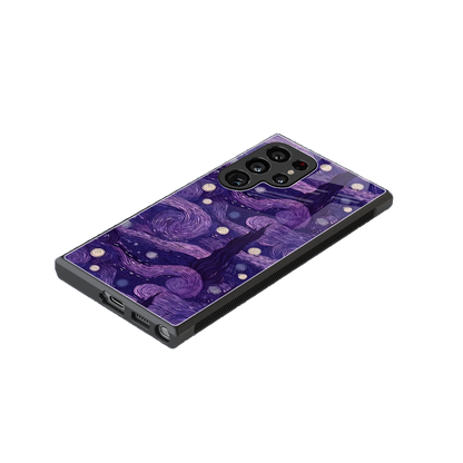 Nebula Galaxy stylish phone case for samsung galaxy s23 ultra | glossy glass and slim fit