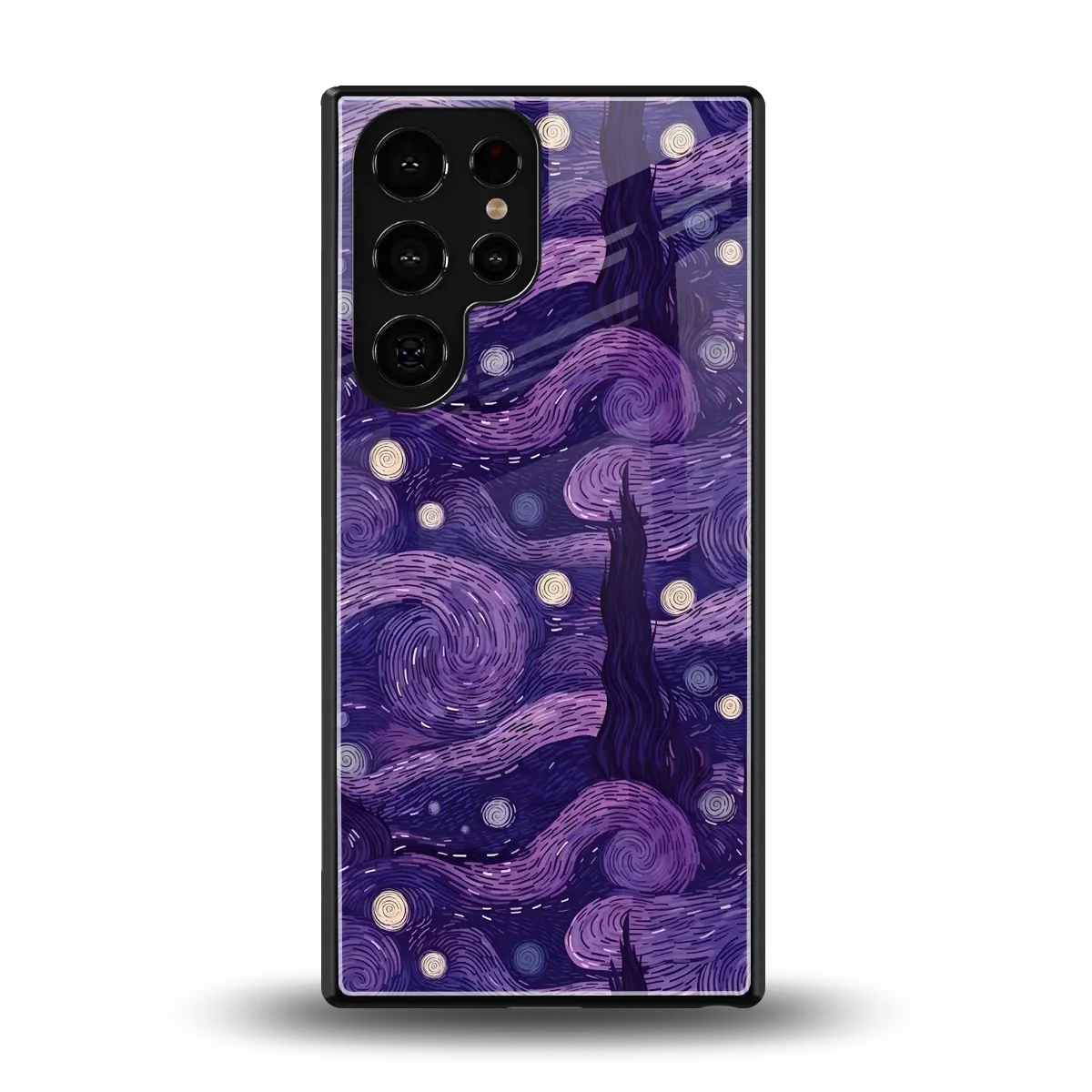 Nebula Galaxy back phone cover | glass case for samsung galaxy s25 ultra