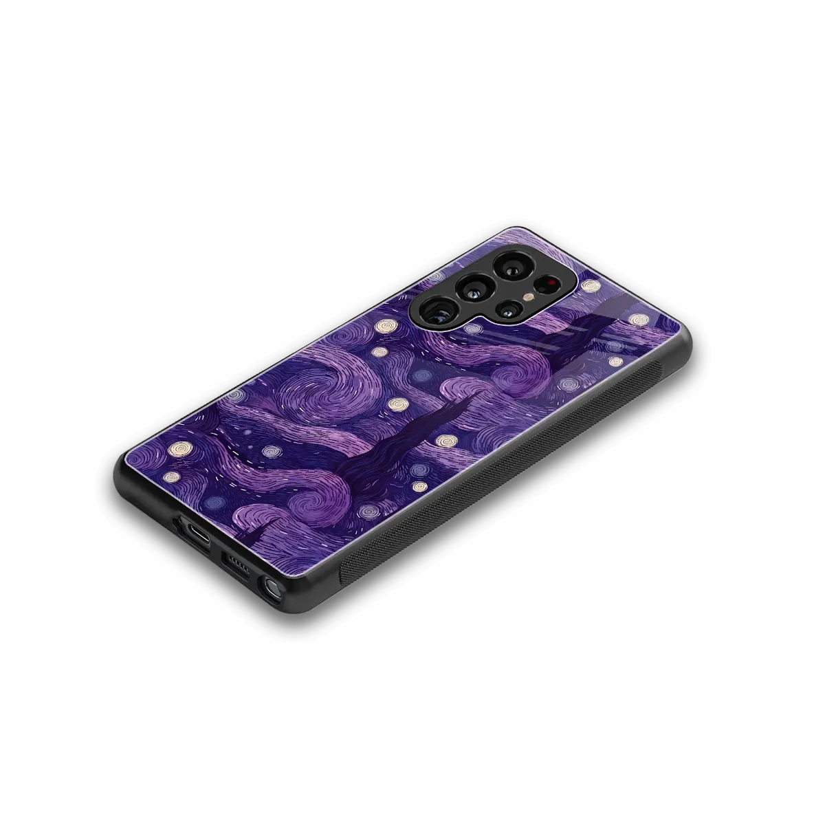Nebula Galaxy stylish phone case for samsung galaxy s25 ultra | glossy glass and slim fit