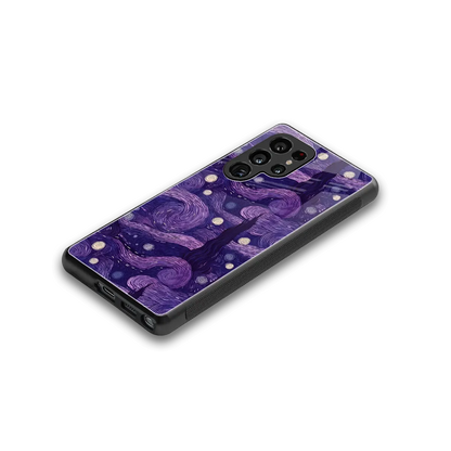 Nebula Galaxy stylish phone case for samsung galaxy s25 ultra | glossy glass and slim fit