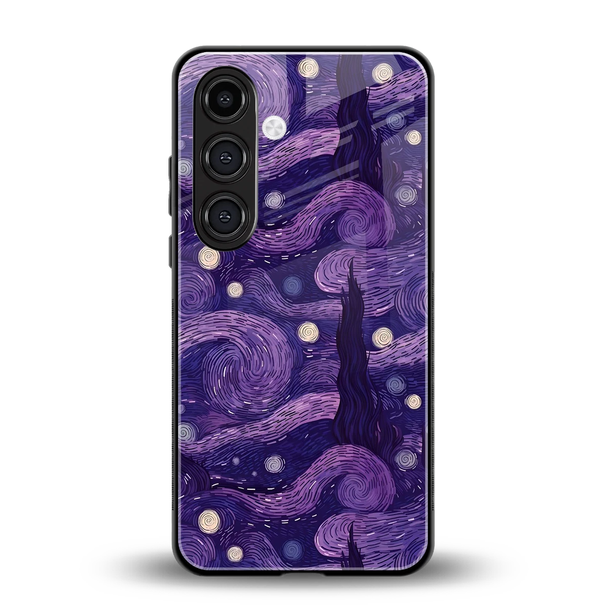 Nebula Galaxy back phone cover | glass case for samsung galaxy s24 plus