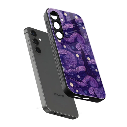 Nebula Galaxy sleek samsung galaxy s25 plus cover with tempered glass back and TPU edges