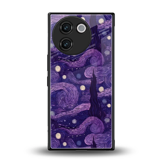 Nebula Galaxy back phone cover | glass case for vivo v30e
