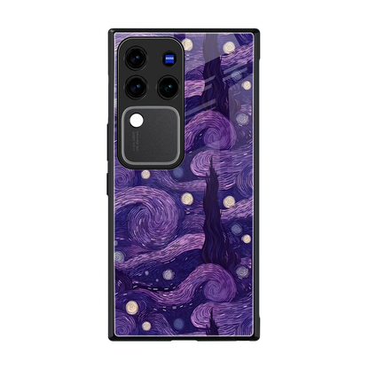 Nebula Galaxy back phone cover | glass case forvivo v30 pro