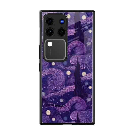 Nebula Galaxy back phone cover | glass case forvivo v30 pro