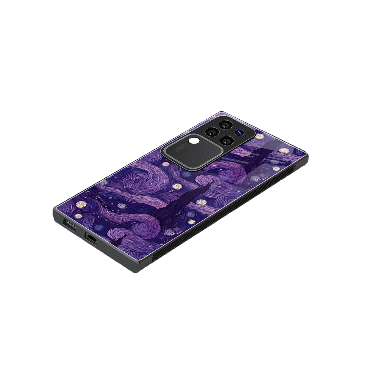 Nebula Galaxy stylish phone case forvivo v30 pro | glossy glass and slim fit