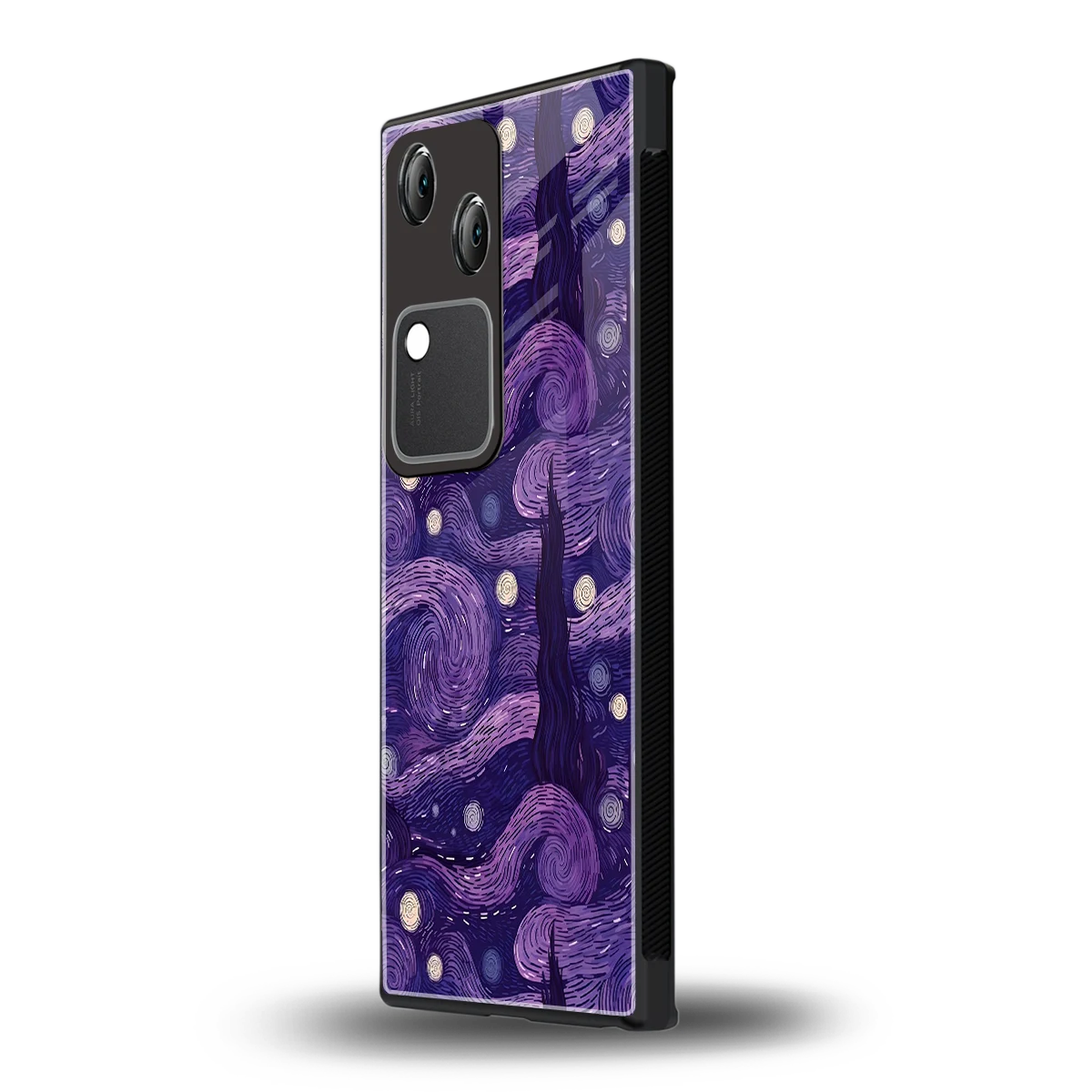Nebula Galaxy vivo v30 mobile cover | shockproof glass phone case