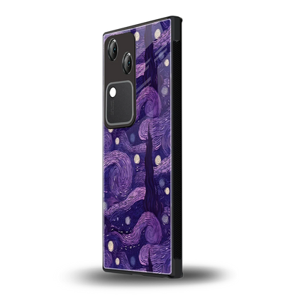 Nebula Galaxy vivo v30 mobile cover | shockproof glass phone case