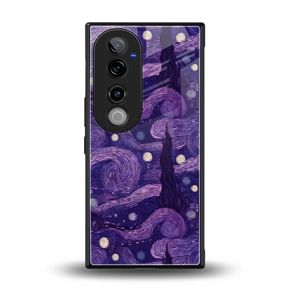 Nebula Galaxy back phone cover | glass case for vivo v40 pro