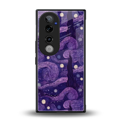 Nebula Galaxy back phone cover | glass case for vivo v40 pro