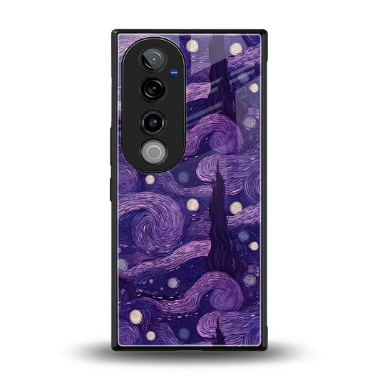 Nebula Galaxy back phone cover | glass case for vivo v40 pro