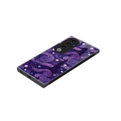 Nebula Galaxy stylish phone case for vivo v40 pro | glossy glass and slim fit