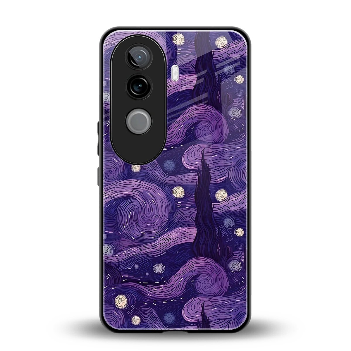 Nebula Galaxy back phone cover | glass case for vivo v40e