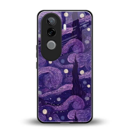 Nebula Galaxy back phone cover | glass case for vivo v40e