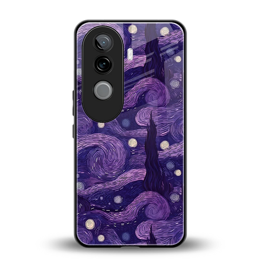 Nebula Galaxy back phone cover | glass case for vivo v40e