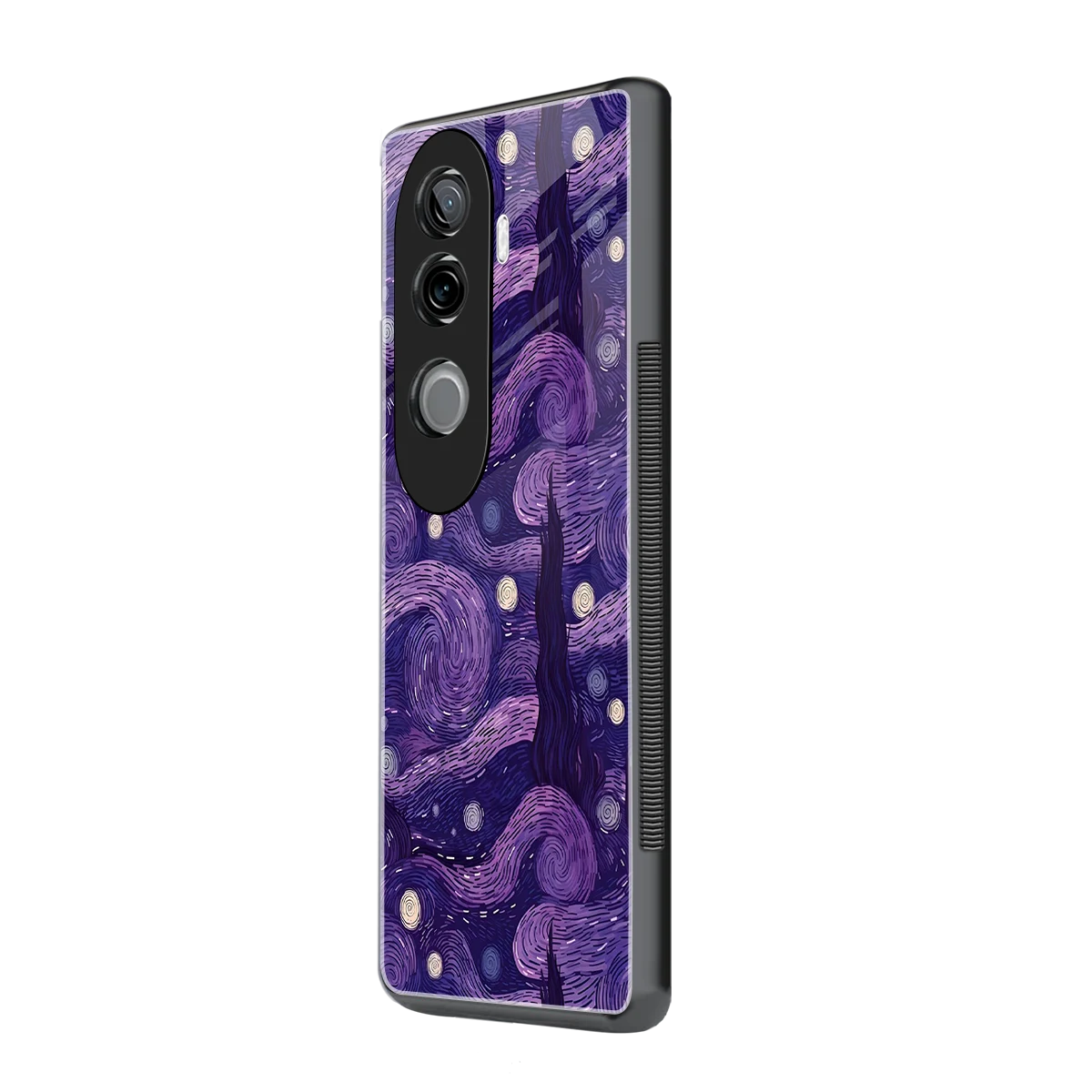Nebula Galaxy vivo v40e mobile cover | shockproof glass phone case