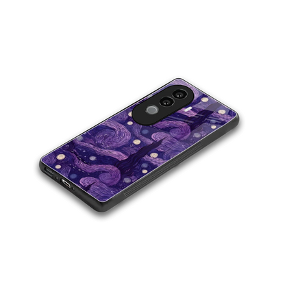 Nebula Galaxy stylish phone case for vivo v40e | glossy glass and slim fit